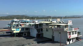 Chinese freighters berthed in Thailand
