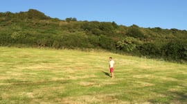 Hay bale jumping in Cornwall resulting in a broken shoulder blade! Ouch!
