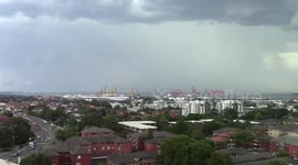 60 Seconds At Sydney 20160114 - QF438 In Lightening