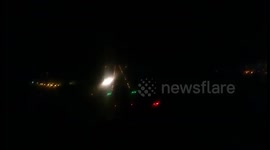 Landing a plane at night