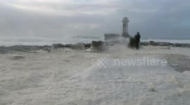 One person in the Storm