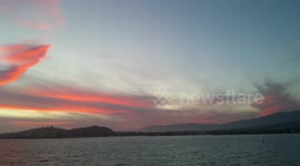 Angel Sighted on Super Blood Moon Lunar Eclipse Sunset