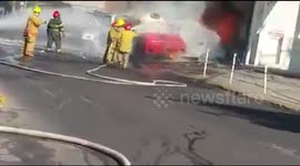 Explota pipa de gas lp en tonala jalisco