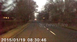 Near miss crash as lorry pulls out on me on B5405