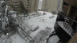 Timelapse of US Blizzard