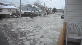 Ocean City, NJ  flooded by US storm