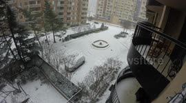 Snowfall Time-Lapse 24 Hours