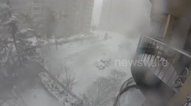 Timelapse captures blizzard descending onto Virginia