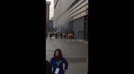 Smoke from Westfield Stratford as shoppers evacuated