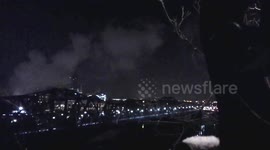 Alexander Bridge Quebec - Ontario  night shot time-lapse