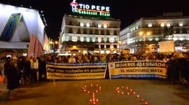 Concentration 'Enough! Machismo kills' in Madrid