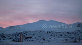 Beautiful overnight time-lapse of the sky in Iceland