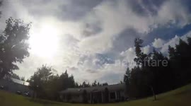 Sunny day becomes rainy day in cool time-lapse