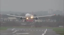 Difficult landings for planes at Birmingham Airport amid stormy winds