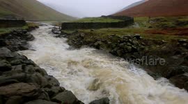 River levels rise rapidly as rain hits sodden ground in Cumbria, UK