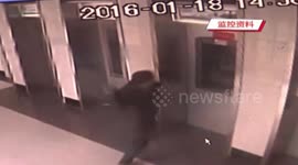 Man smashes twelve ATM machines after his bank card being swallowed