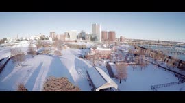 Sledding in Richmond Virginia - Drone