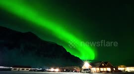 Northern Lights time-lapse filmed over Iceland