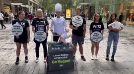 PETA Barbecued ‘Baby’ Gory Easter Stunt, Sydney, Australia