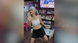 Lively grandmother, 73, dances like no one is watching and becomes an internet star
