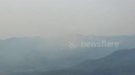 Forest fires continue raging in northern Thailand with air pollution highest in the world