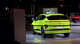Hyundai Kona Electric 2024  showing at New York International Auto Show 2023 in New York City
