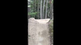 Man gets YEETED OFF bike upon high-speed collision with wall following an insane backflip