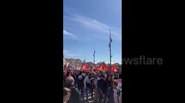 France: April 6 Nationwide Strike – Demonstrators March In Marseille