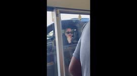 Khloe Kardashian and boyfriend Tristan Thompson surprise workers at McDonald's drive-thru