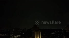 US: Lightning Show Lights Up Night Sky Over Houston