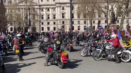 Queen Elizabeth II honored with Ride of Respect by Rolling Thunder