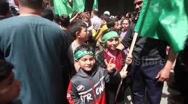 Al-Aqsa mosque tensions: Solidarity rally in Jabalia