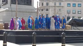 The Passion of Jesus in Trafalgar Square 2023, London, UK