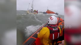 Sailor saved amid severe storm with 20-foot-high ocean waves in South West England