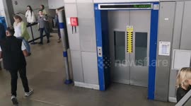 A Stormtrooper from Star Wars spotted at Stratford Underground Station