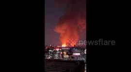 Mexico: Large Fire Breaks Out In Central De Abasto In Mexico City