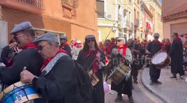 Spain: ‘Tamborada’ Drumming Parade Takes Place To Celebrate Easter In Hellín, Albacete