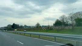 Road traffic collision on M6 near Carlisle with road closed Northbound on bank holiday weekend.
