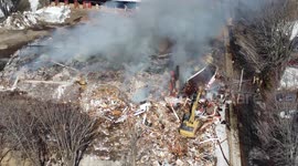 Stock Footage of Industrial Fire