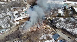 Stock Footage of Industrial Fire