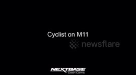 Mad cyclists using M11 no hands and on a phone
