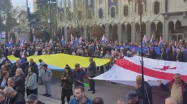 Georgia's opposition holds pro-Europe rally in central Tbilisi