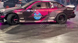 Let's melt some tires! Epic drift show held in Greece