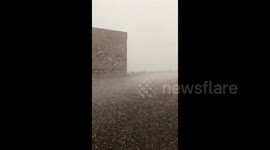 Saudi Arabia: Powerful Hailstorm Hits Al Bahah Causing Severe Flooding