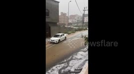 Saudi Arabia: Powerful Hailstorm Hits Al Bahah Causing Severe Flooding 2