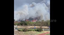 South Korea: Wildfire Breaks Out In Gangneung, Spread By Strong Winds