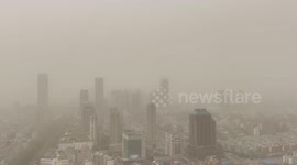 Sandstorm Hit Huaian, China