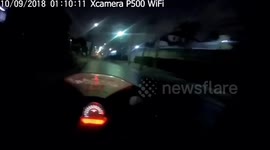 Dramatic motorcycle chase as cops arrest suspected drug dealer in Thailand