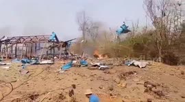Burmese military kills more than 50 civilians in horror air strike