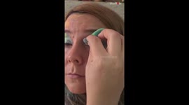 Woman incredibly paints her face for Easter Day *Amazing Time-Lapse*